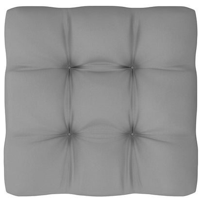 Garten-Ecksofa mit Grauen Kissen Massivholz Kiefer
