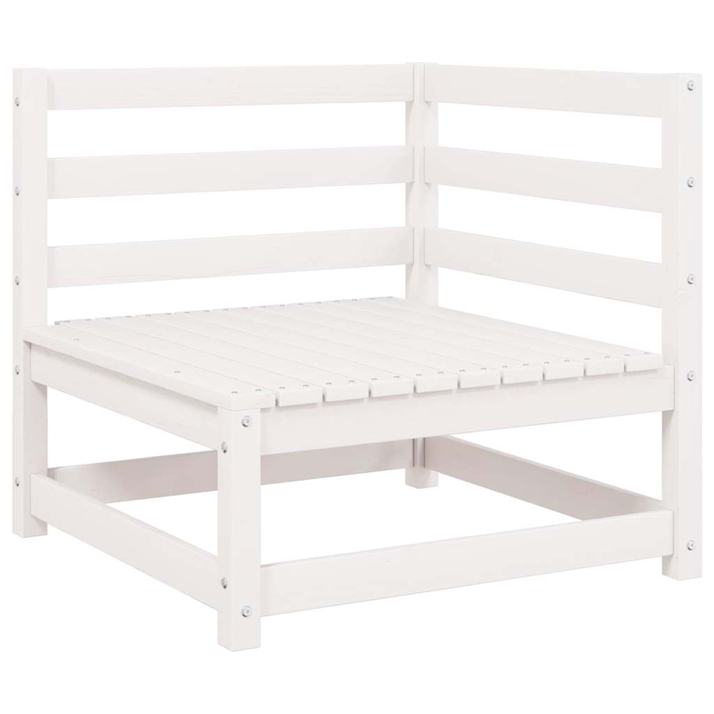 Garten-Ecksofa mit Kissen Massivholz Kiefer
