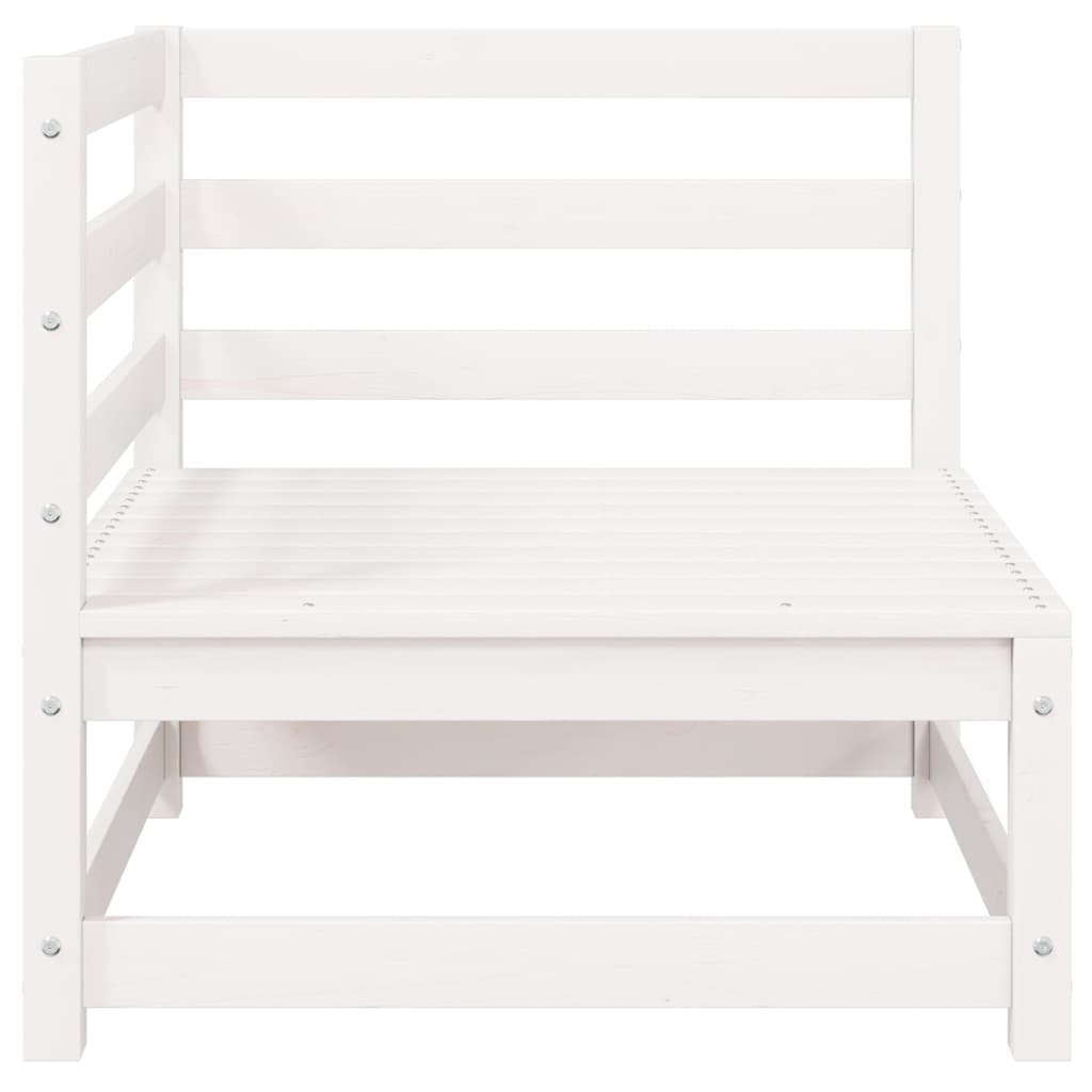 Garten-Ecksofa mit Kissen Massivholz Kiefer