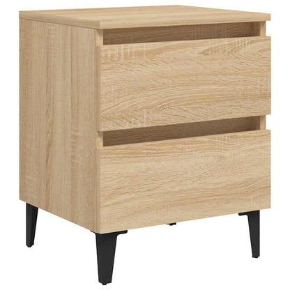 Nachttische 2 Stk. Sonoma-Eiche 40x35x50 cm Holzwerkstoff