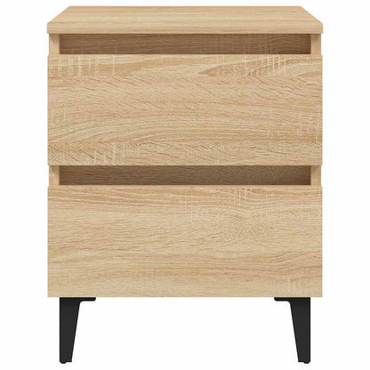 Nachttische 2 Stk. Sonoma-Eiche 40x35x50 cm Holzwerkstoff