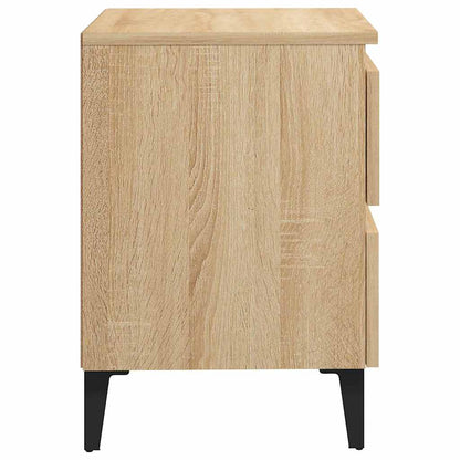 Nachttische 2 Stk. Sonoma-Eiche 40x35x50 cm Holzwerkstoff