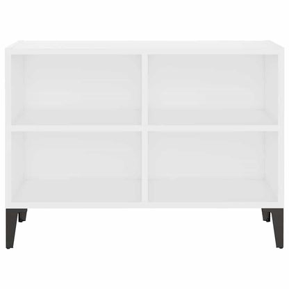 TV-Schrank mit Metallbeinen Weiß 69,5x30x50cm