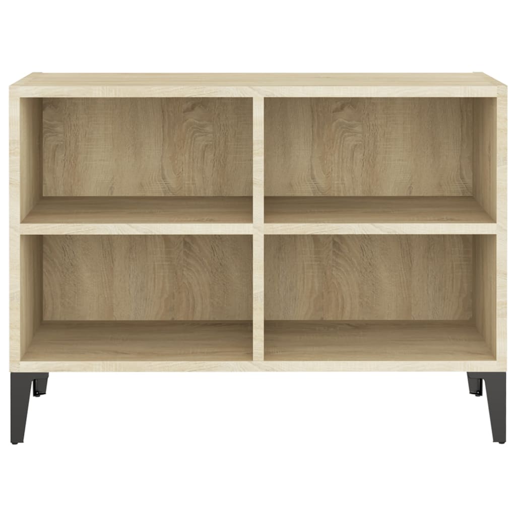 Meuble TV avec pieds en métal chêne Sonoma 69,5x30x50cm