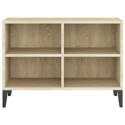 TV-Schrank mit Metallbeinen Sonoma-Eiche 69,5x30x50cm