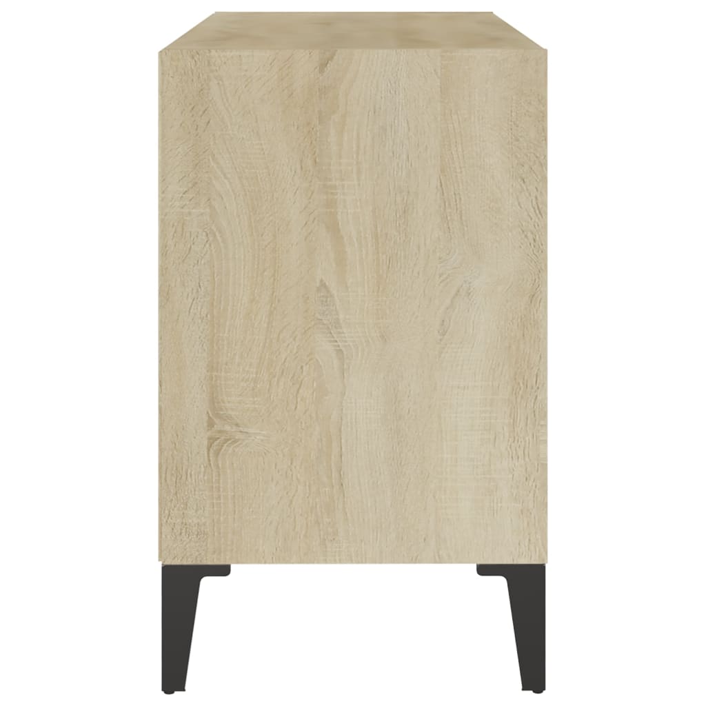 Meuble TV avec pieds en métal chêne Sonoma 69,5x30x50cm