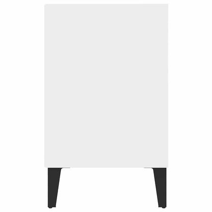 TV-Schrank mit Metallbeinen Weiß 103,5x30x50 cm