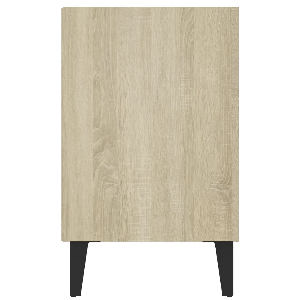 Meuble TV avec pieds en métal chêne Sonoma 103,5x30x50 cm