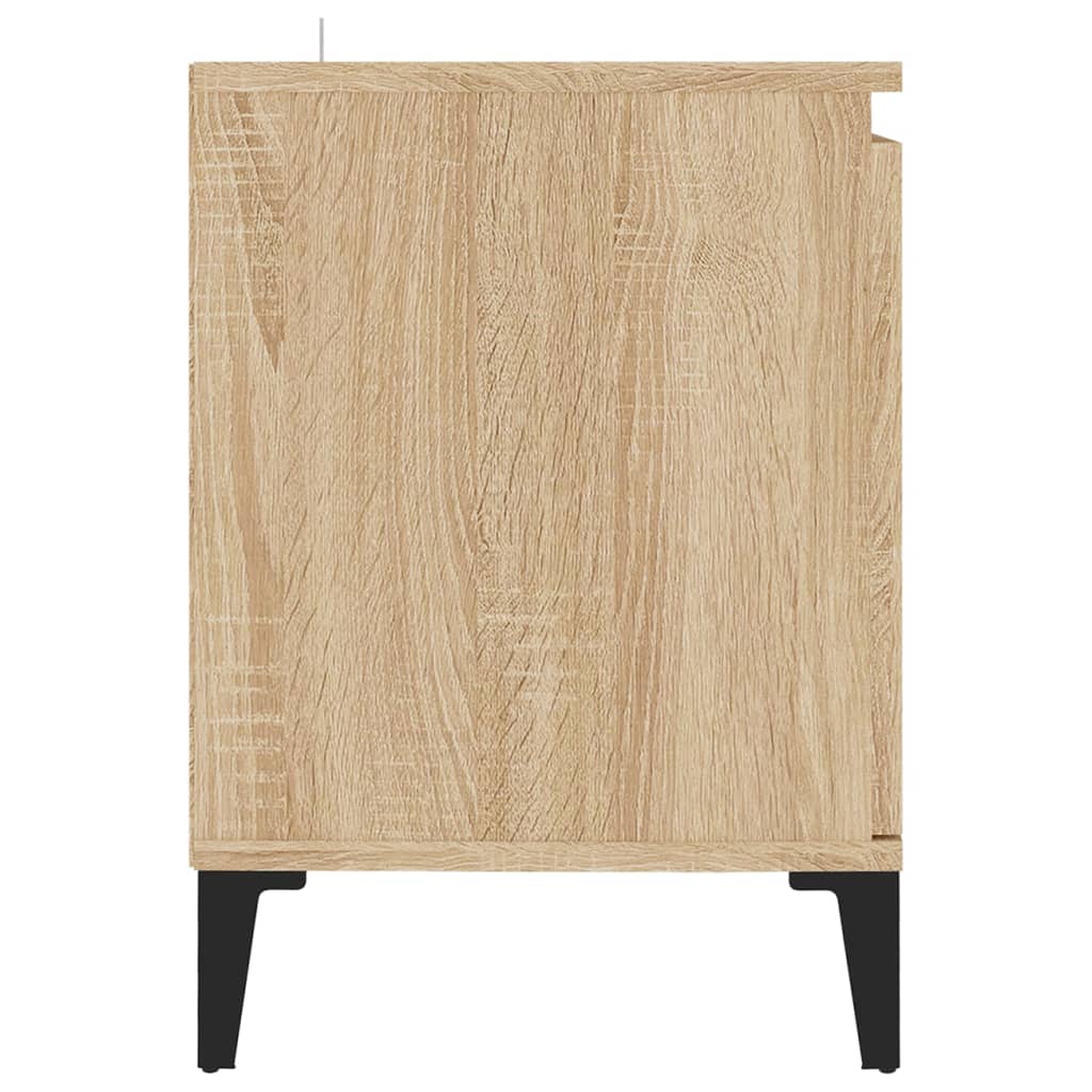 Meuble TV avec pieds en métal chêne Sonoma 103,5x35x50 cm