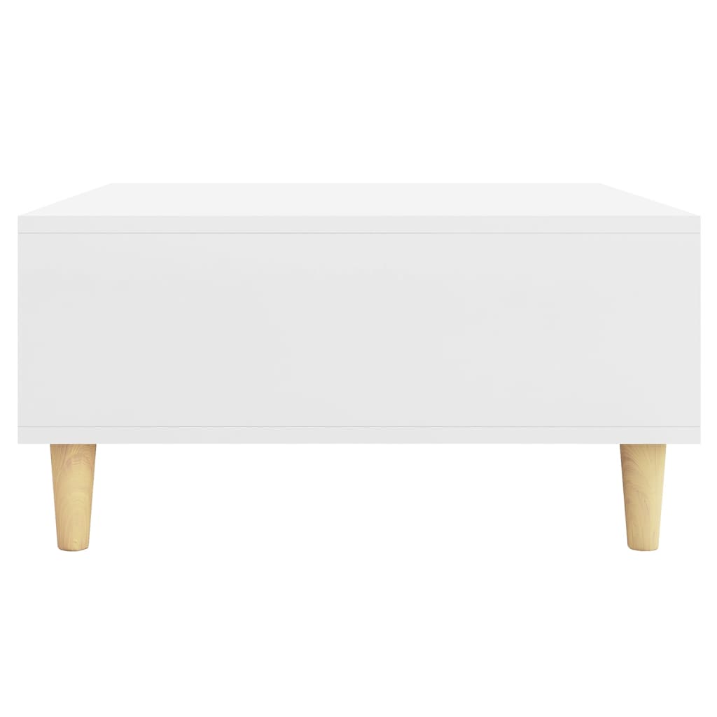 Table basse blanche 60x60x30 cm en bois