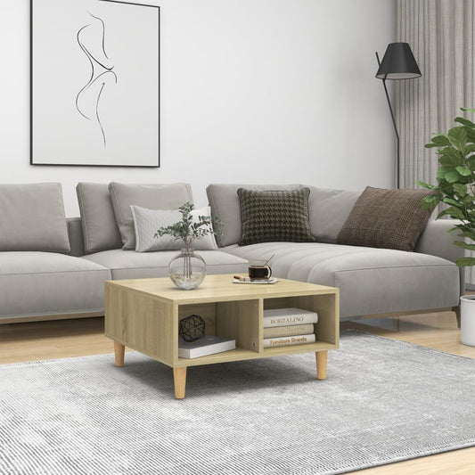 Table basse chêne Sonoma 60x60x30 cm matière bois