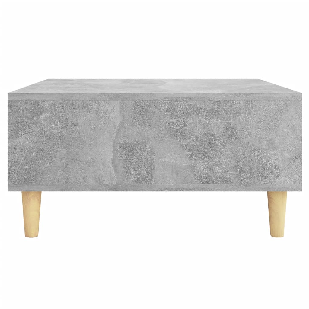 Table basse gris béton 60x60x30 cm en bois