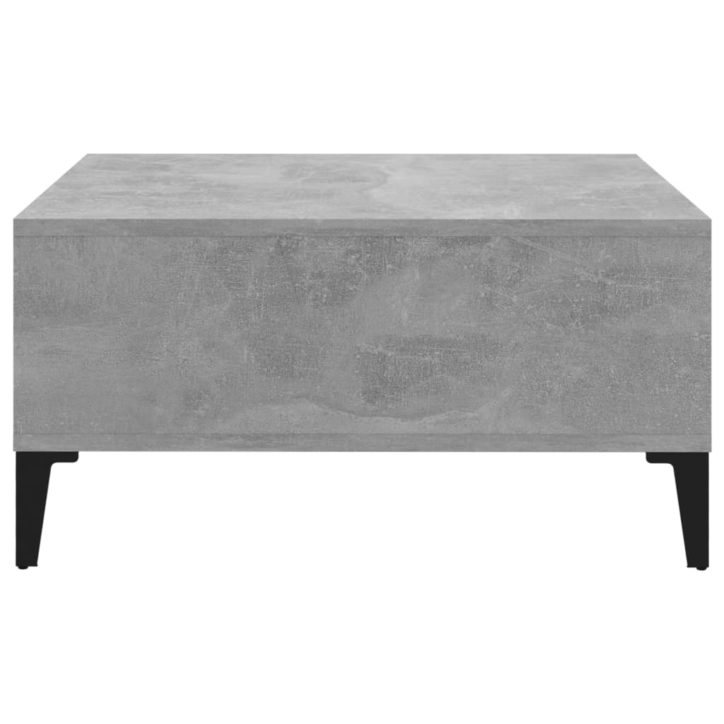 Table basse gris béton 60x60x30 cm en bois