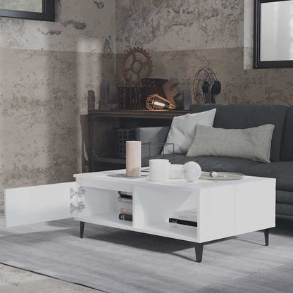 Couchtisch Weiß 90x60x35 cm Holzwerkstoff