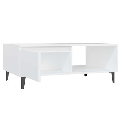 Couchtisch Weiß 90x60x35 cm Holzwerkstoff