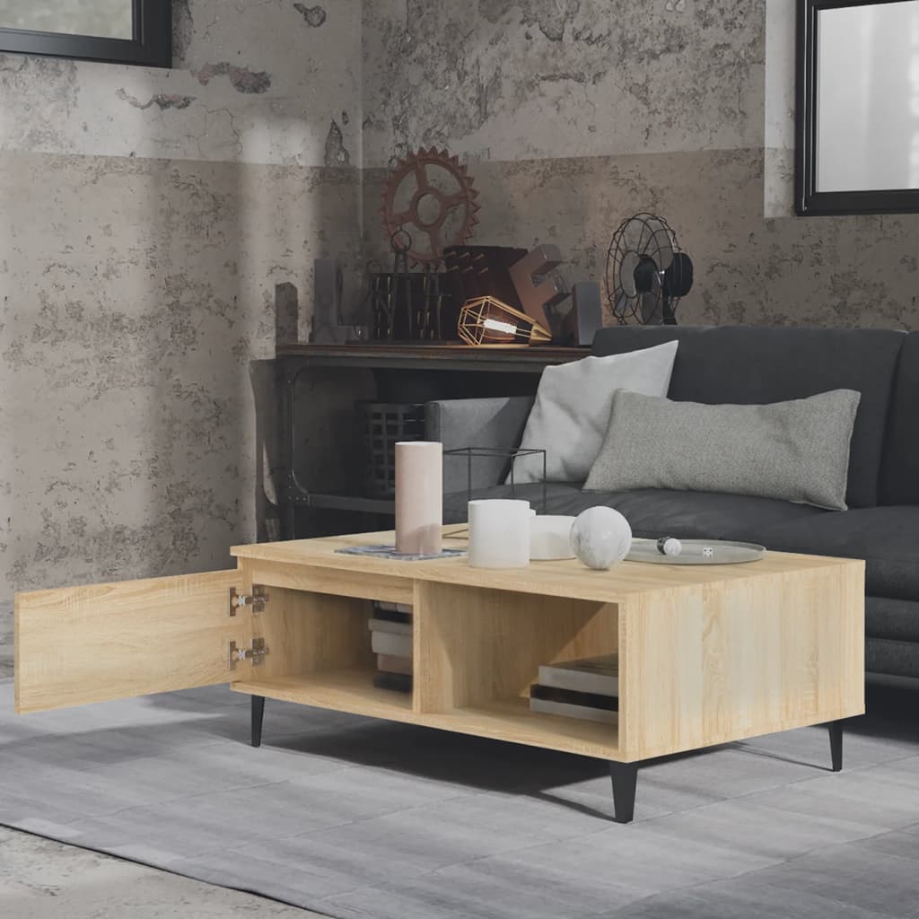 Coffee table Sonoma oak 90x60x35 cm wood material