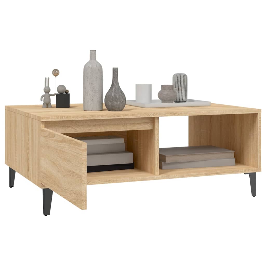 Coffee table Sonoma oak 90x60x35 cm wood material