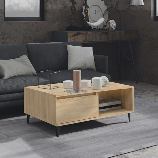 Coffee table Sonoma oak 90x60x35 cm wood material