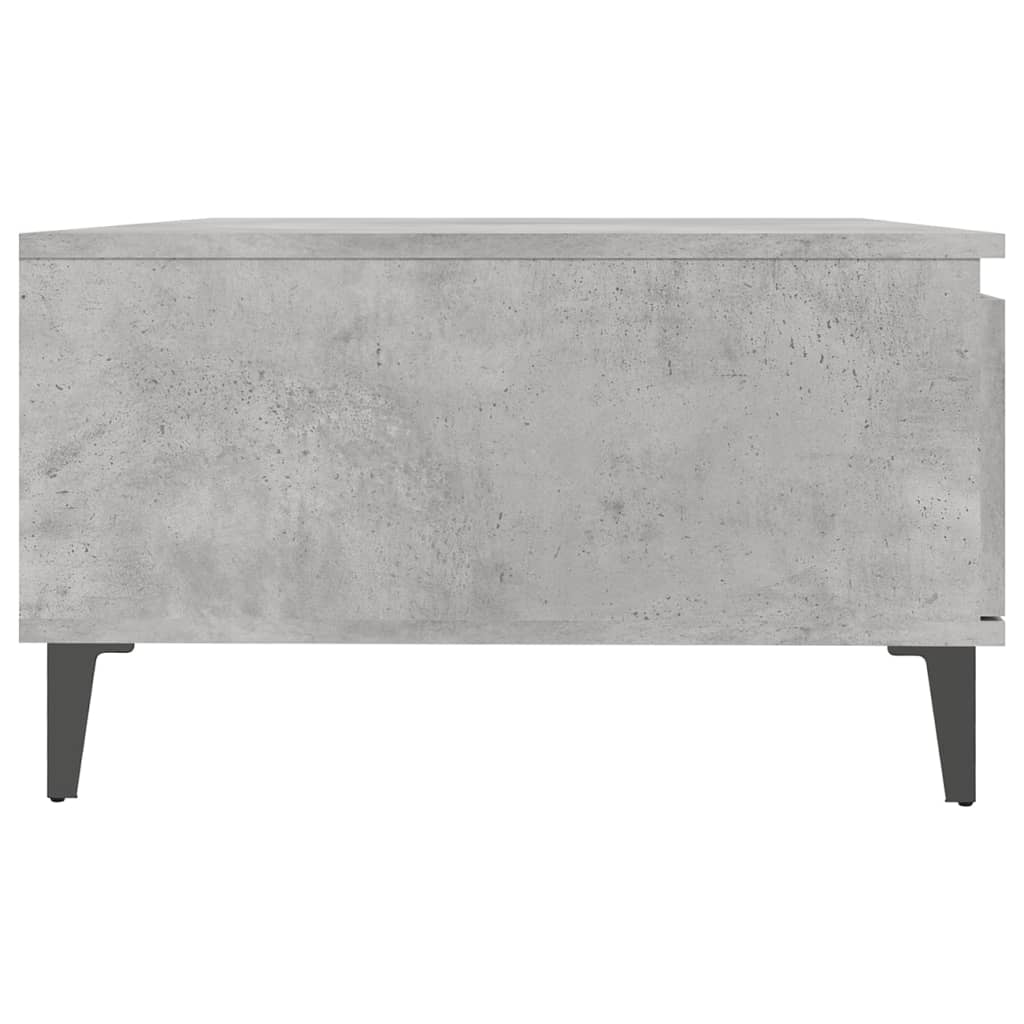 Table basse gris béton 90x60x35 cm en bois