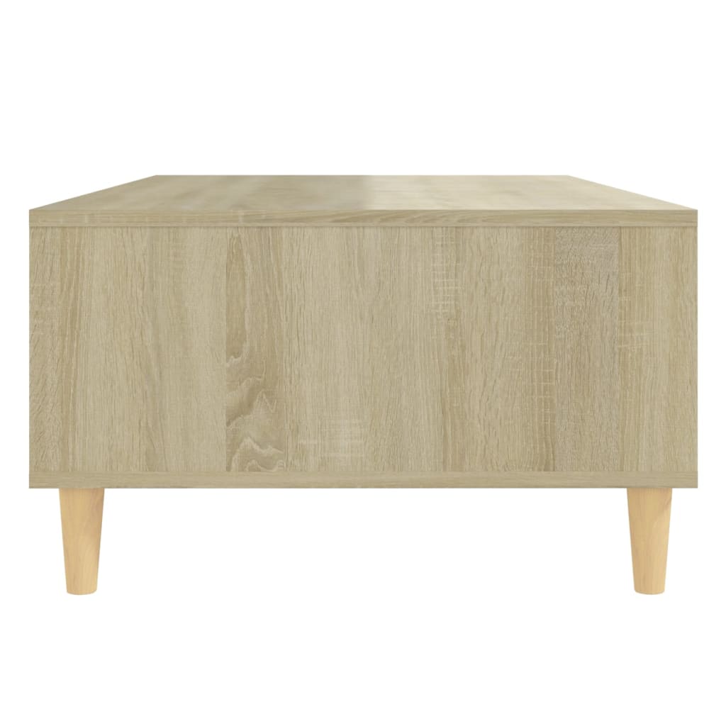 Couchtisch Weiß und Sonoma-Eiche 103,5x60x35 cm Holzwerkstoff