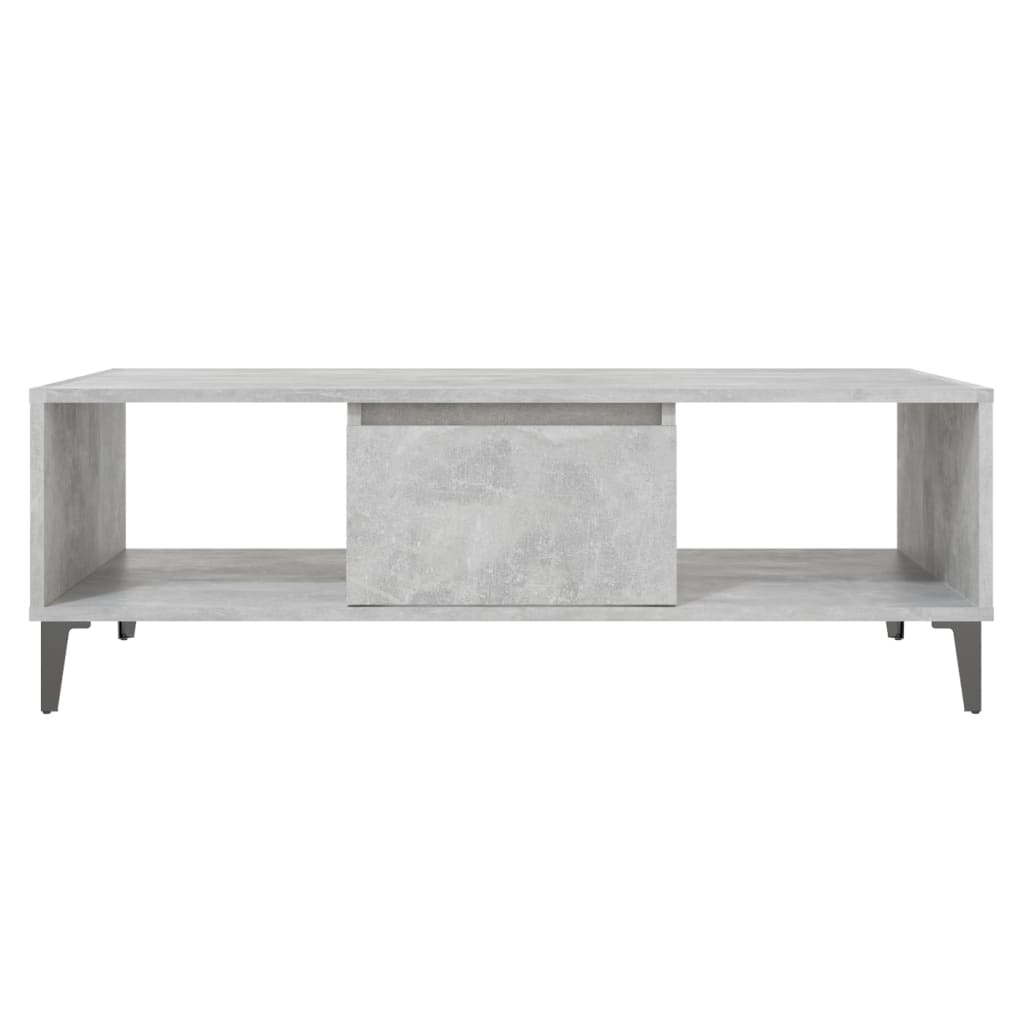 Table basse gris béton 103,5x60x35 cm en bois