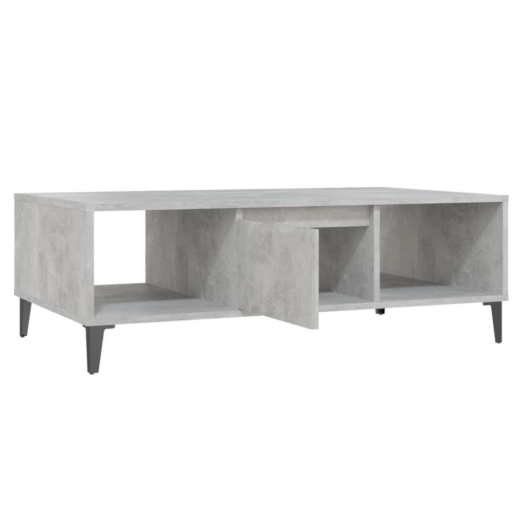 Table basse gris béton 103,5x60x35 cm en bois