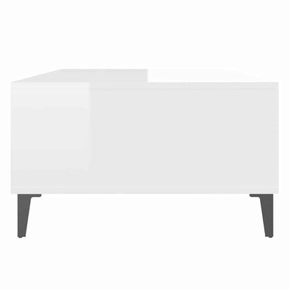 Couchtisch Hochglanz-Weiß 103,5x60x35 cm Holzwerkstoff