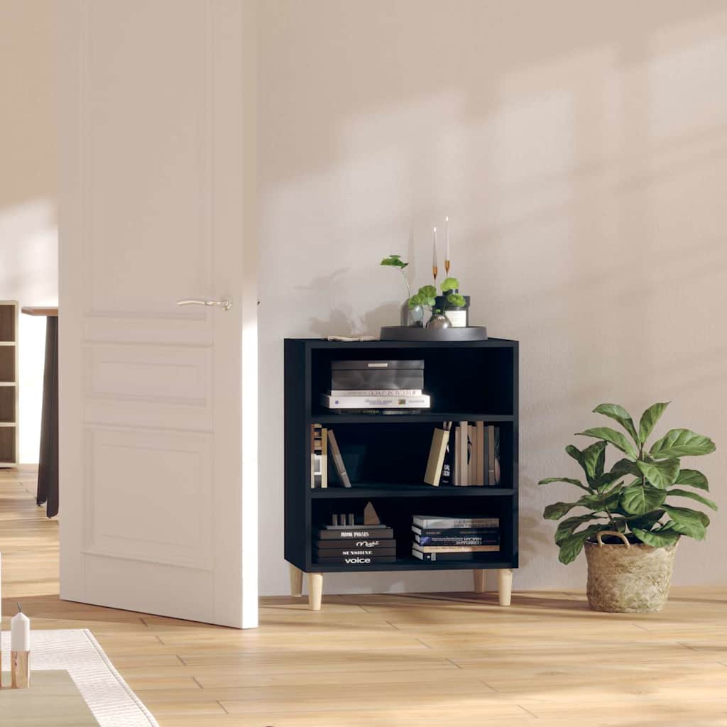 Sideboard Schwarz 57x35x70 cm Holzwerkstoff