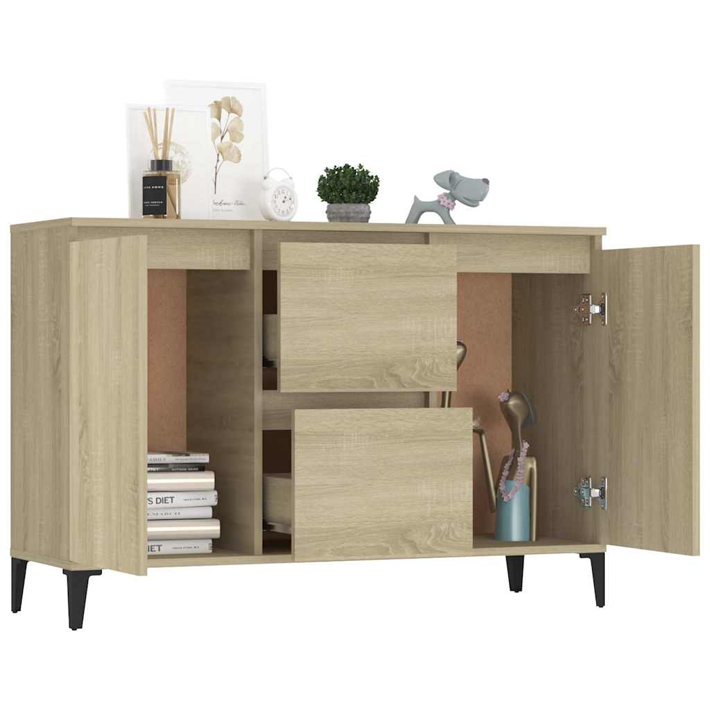 Sideboard Sonoma-Eiche 102x35x70 cm Holzwerkstoff