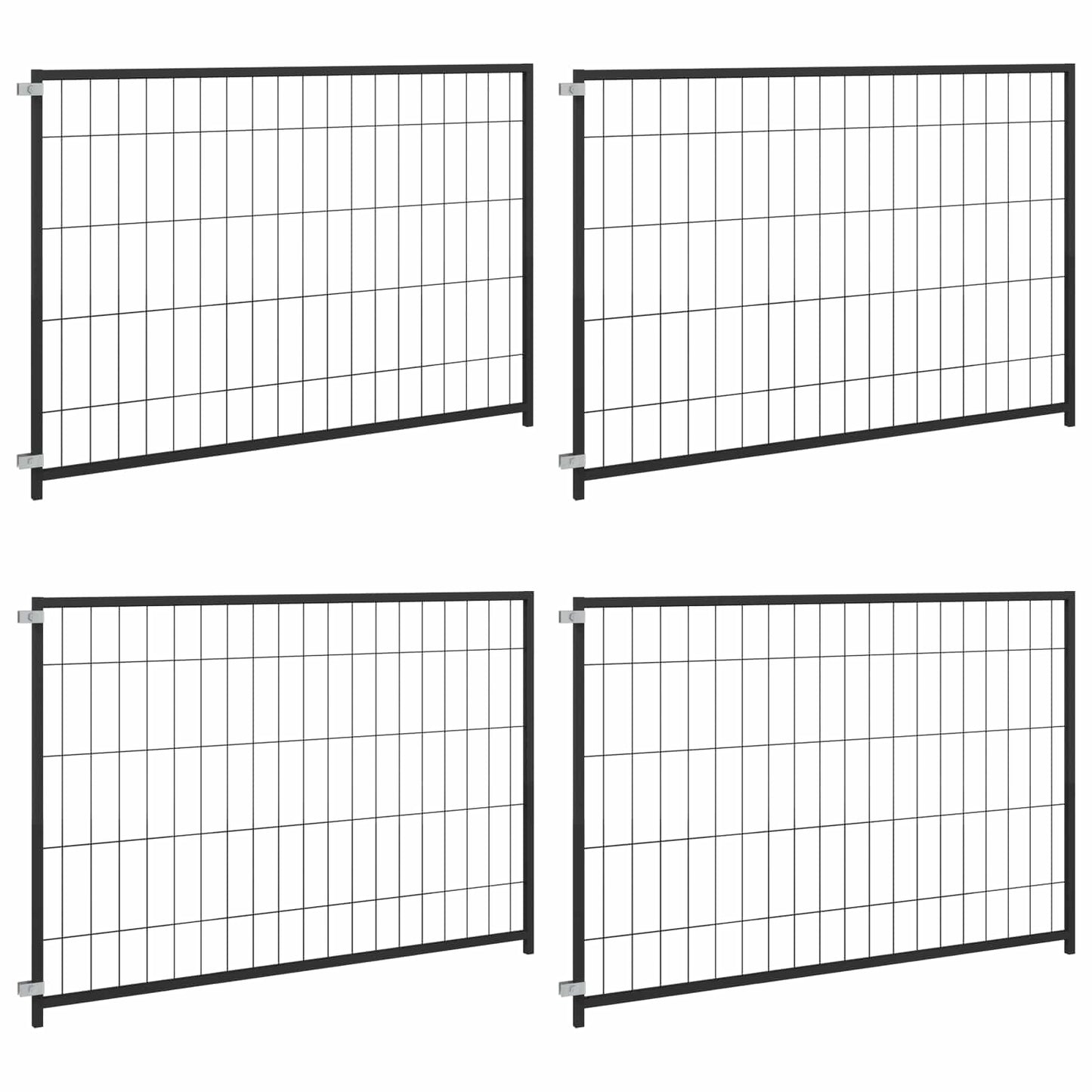 Tierkäfig ohne Tür | Schwarz 300 x 100 x 70 cm Stahl