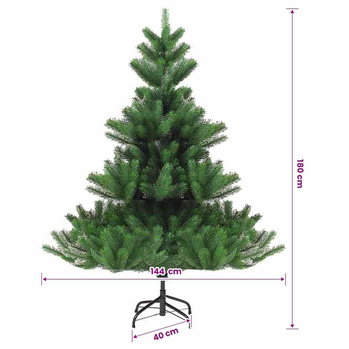 Künstlicher Weihnachtsbaum Nordmanntanne Grün 180 cm