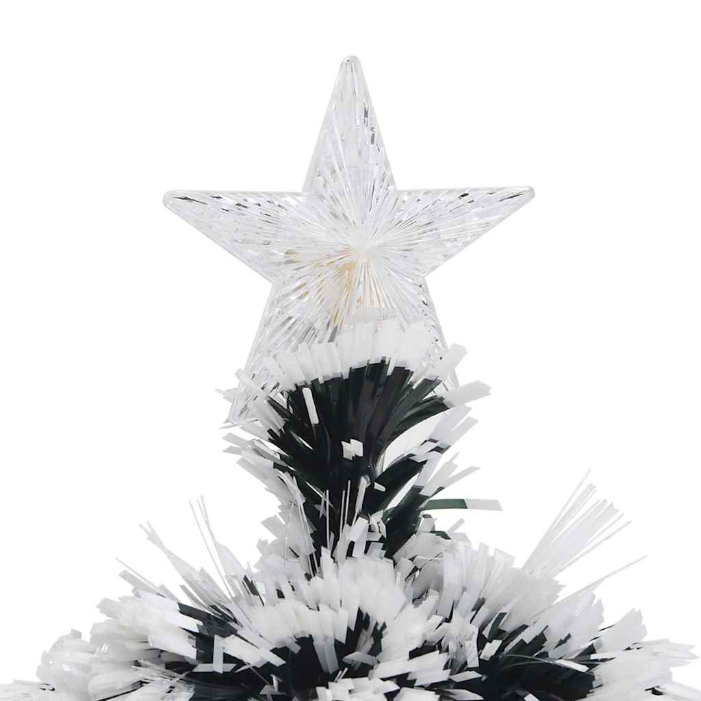 Weihnachtsbaum mit Beleuchtung Grün und Weiß 64cm Glasfaser
