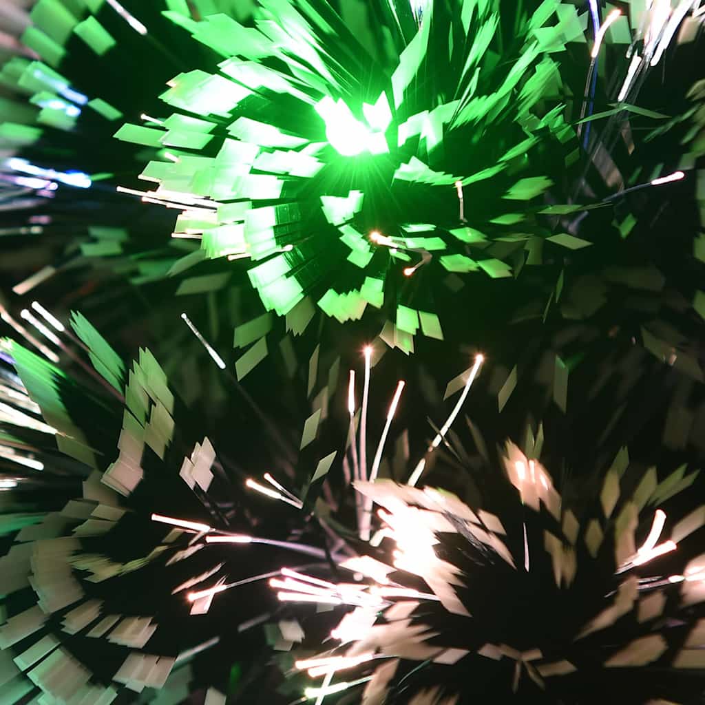 Weihnachtsbaum mit Beleuchtung Grün und Weiß 64cm Glasfaser