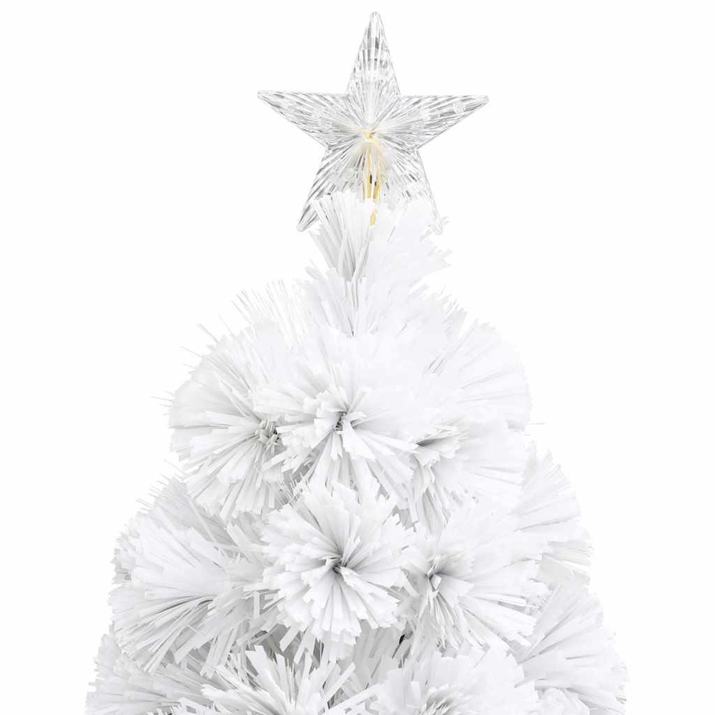 Künstlicher Weihnachtsbaum mit Beleuchtung Weiß 64 cm Glasfaser