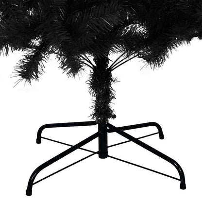 Künstlicher Weihnachtsbaum mit Ständer Schwarz 240 cm PVC