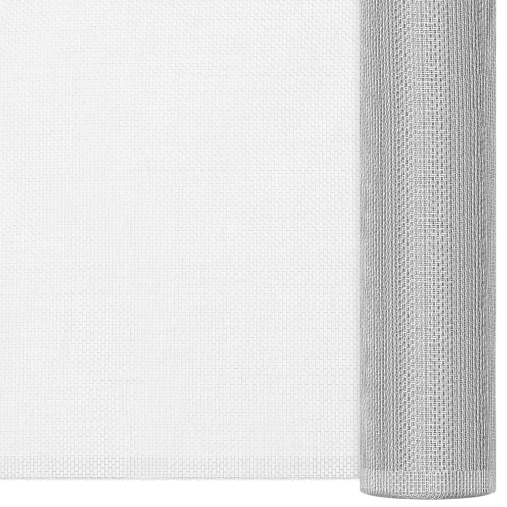 Fliegengitter Aluminium 60x1000 cm Silbern