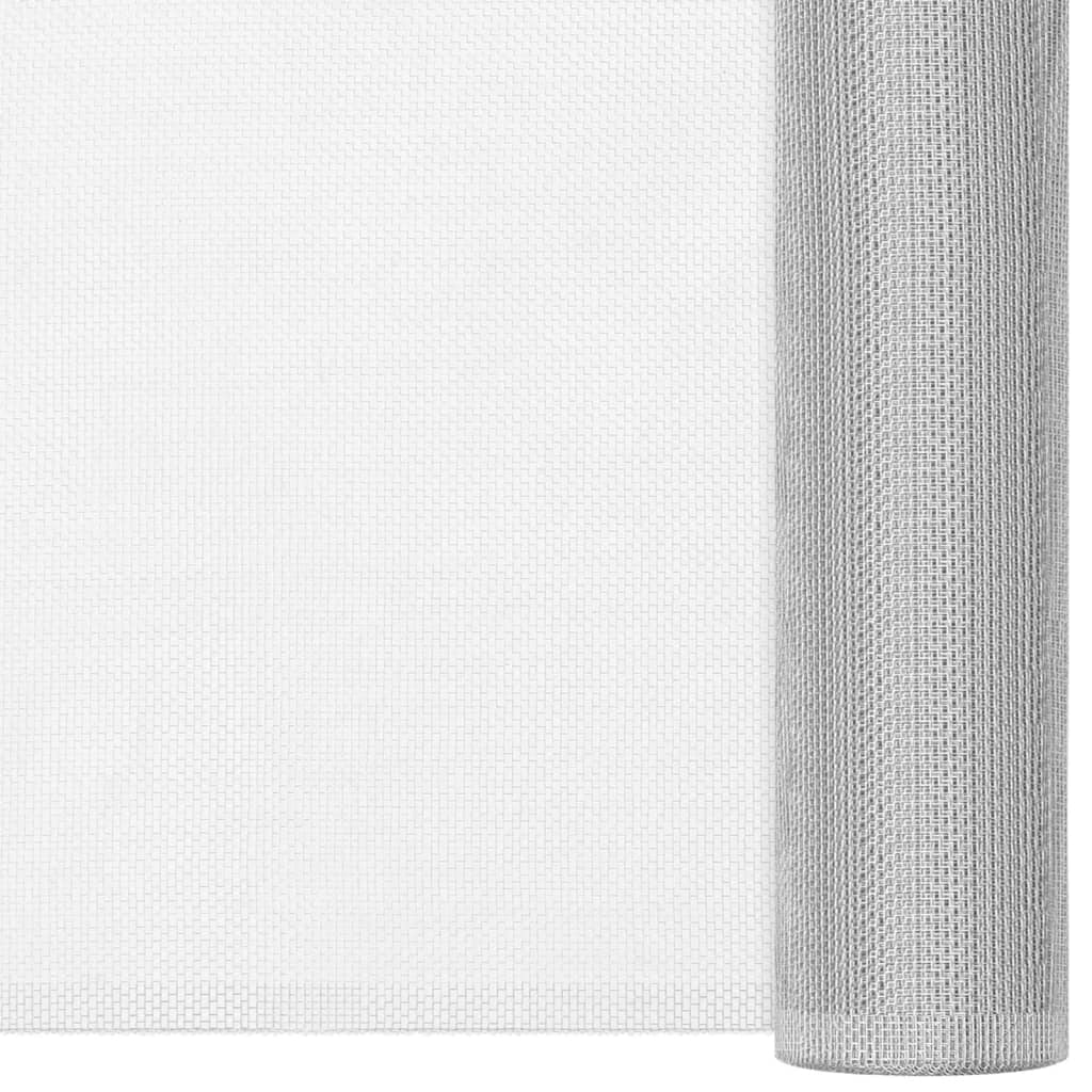 Fliegengitter Aluminium 80x2000 cm Silbern
