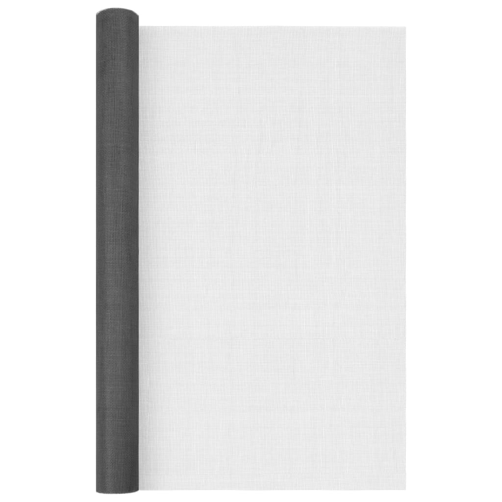 Fliegengitter Fiberglas 60x2000 cm Schwarz