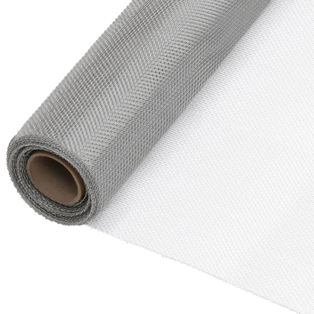 Netze 60 x 500 cm Mesh Edelstahl 201 Silber