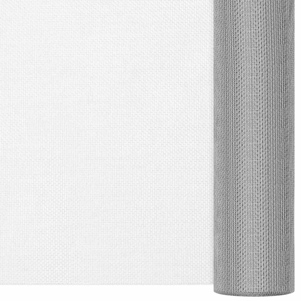 Fliegengitter Edelstahl 60x1000 cm Silbern