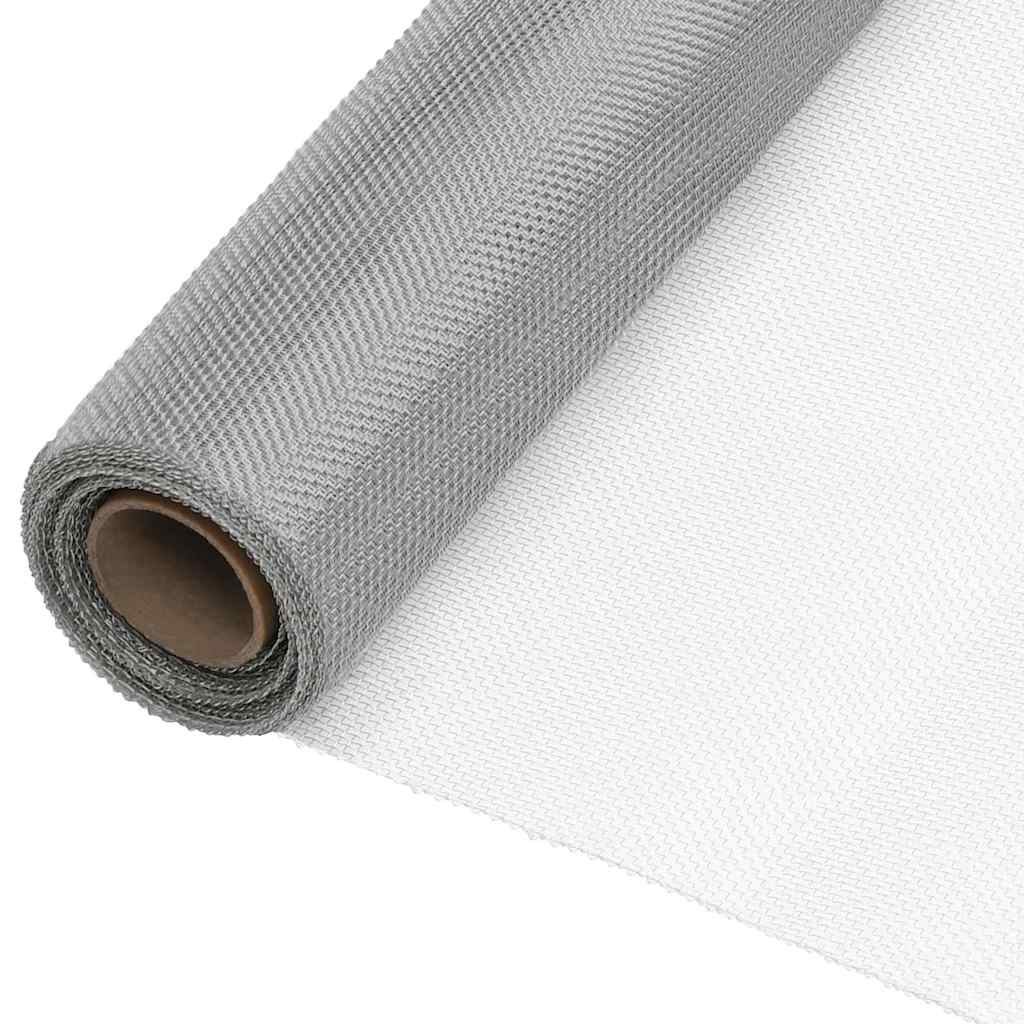 Netze 112 x 1000 cm Mesh Edelstahl 201 Silber