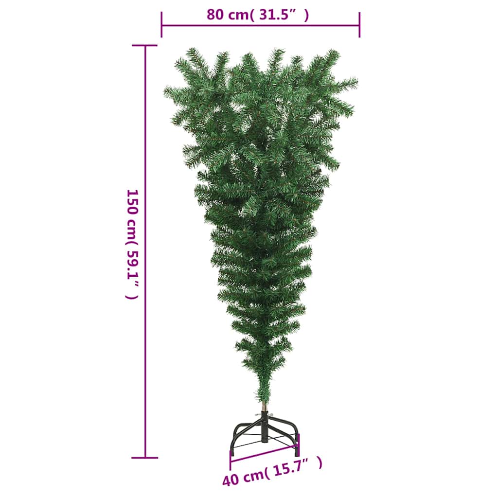 Weihnachtsbäume PVC, Steel Grün