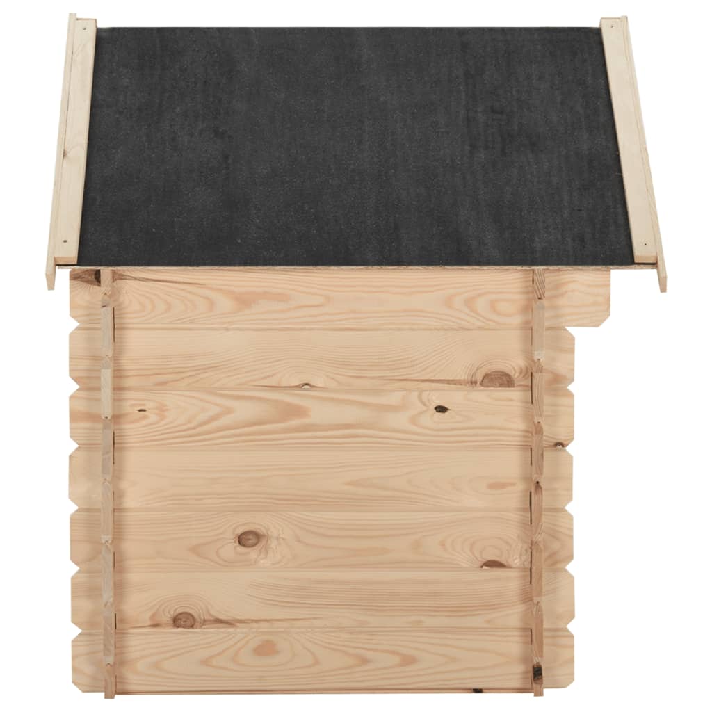 Hundehütte 95x75x100,6 cm Massivholz Kiefer 14 mm