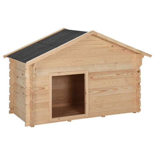 Hundehütte 145x70x100,6 cm Massivholz Kiefer 14 mm