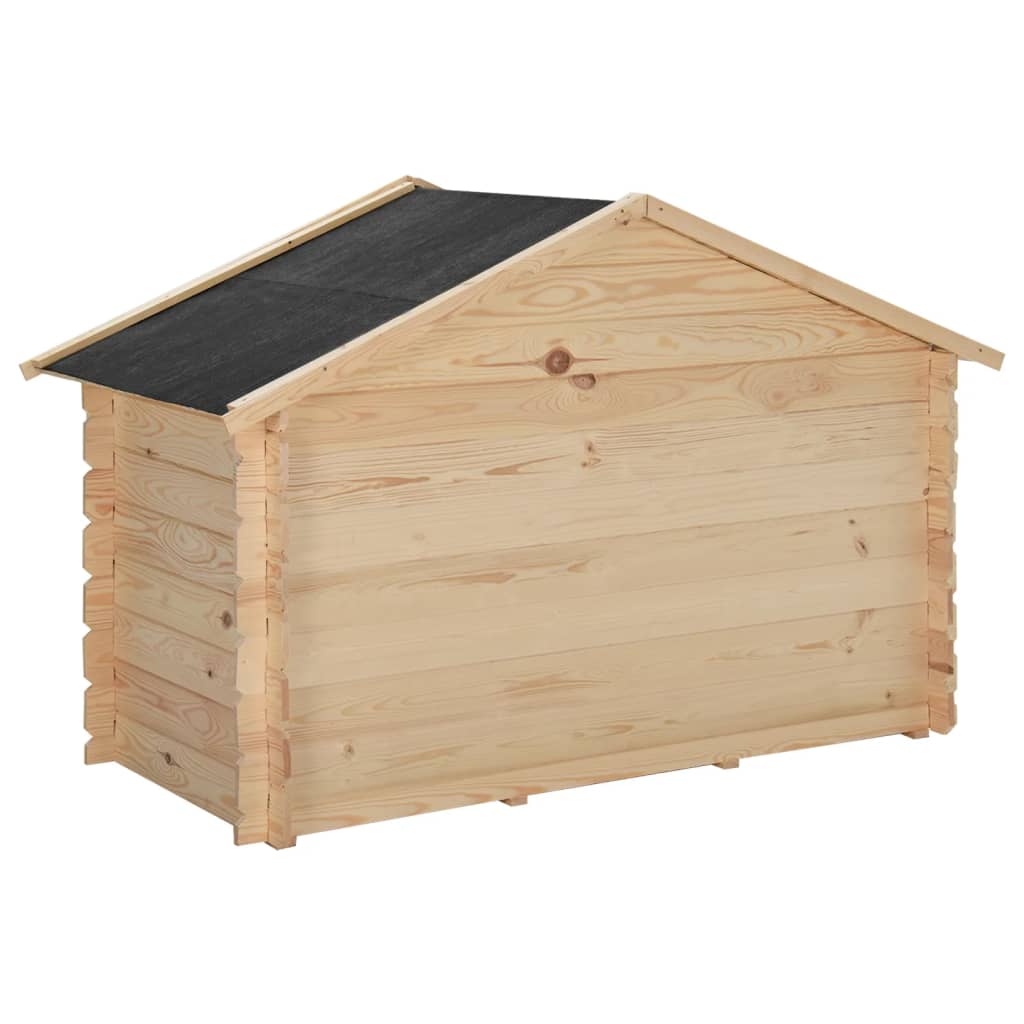 Hundehütte 145x70x100,6 cm Massivholz Kiefer 14 mm