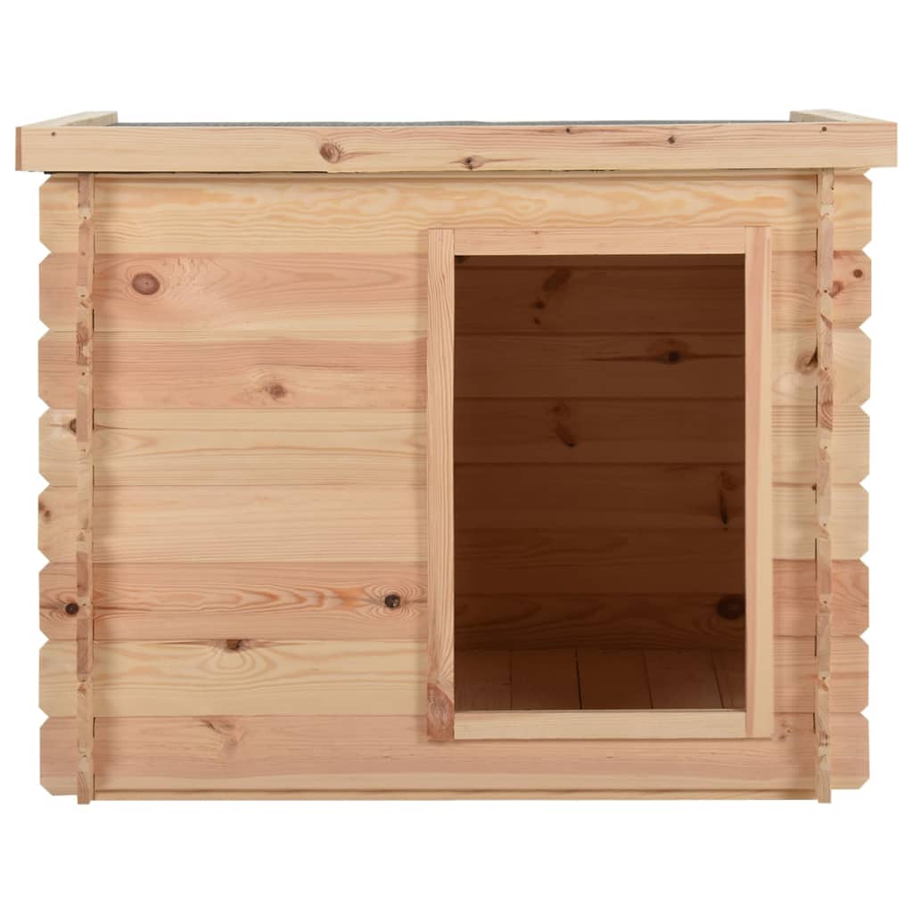 Hundehütte102,5x88x84 cm Massivholz Kiefer 14 mm