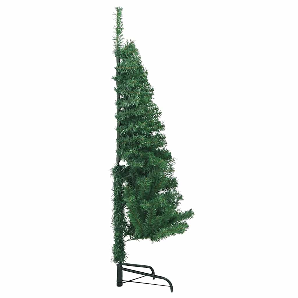 Künstlicher Eck-Weihnachtsbaum Grün 150 cm PVC