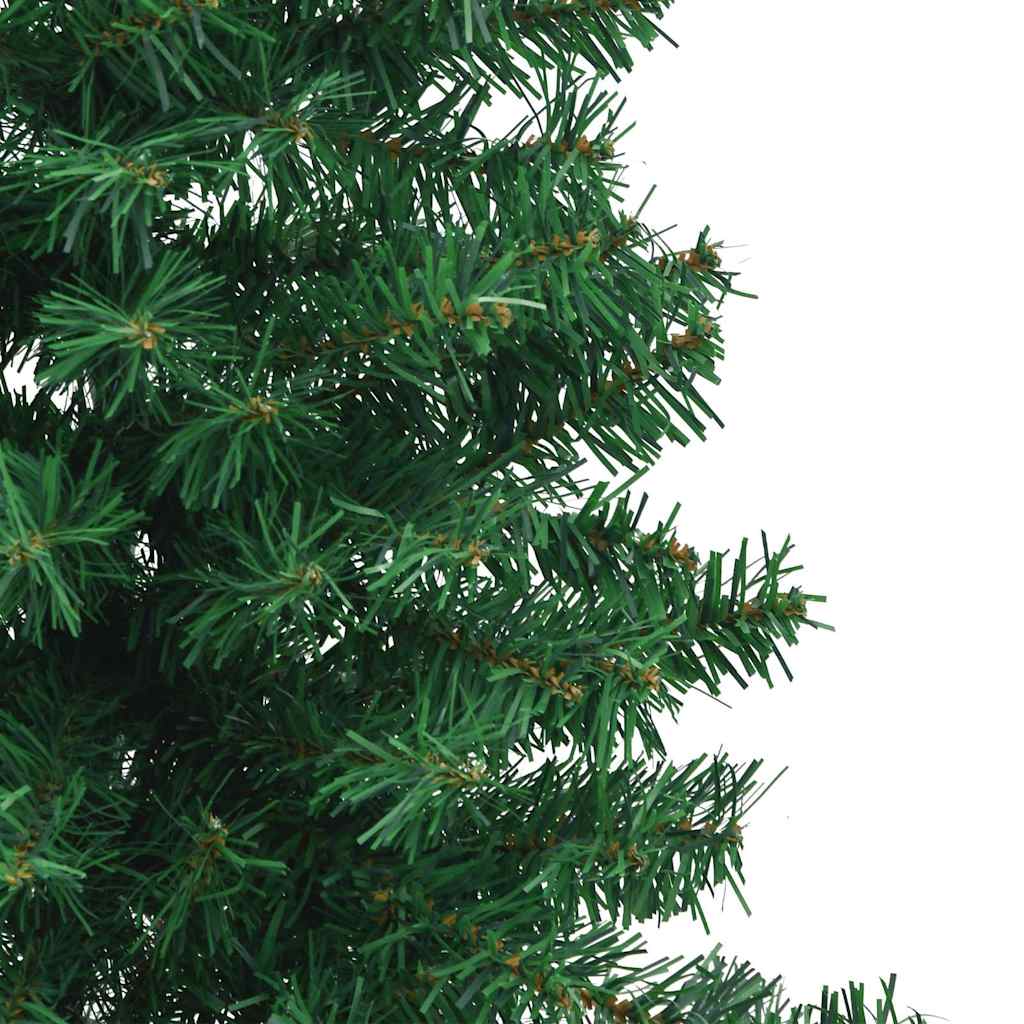 Künstlicher Eck-Weihnachtsbaum Grün 150 cm PVC
