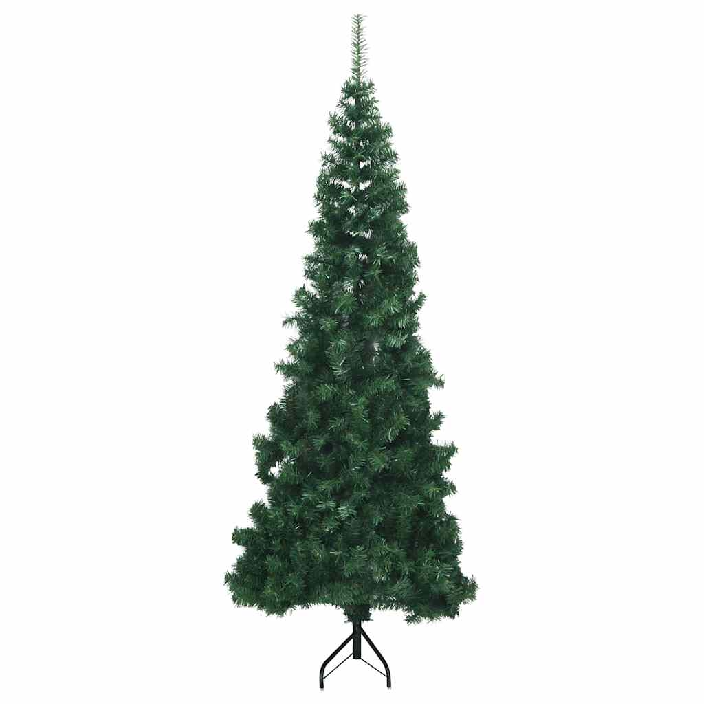 Künstlicher Eck-Weihnachtsbaum Grün 180 cm PVC
