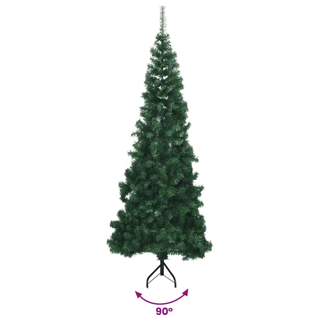 Künstlicher Eck-Weihnachtsbaum Grün 180 cm PVC